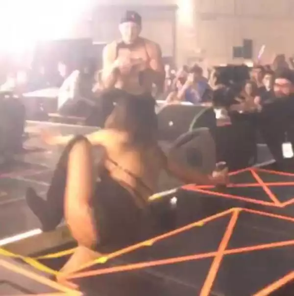 Woman Falls Off Stage In Front Of Large Crowd During Marriage Proposal. Photos/Video